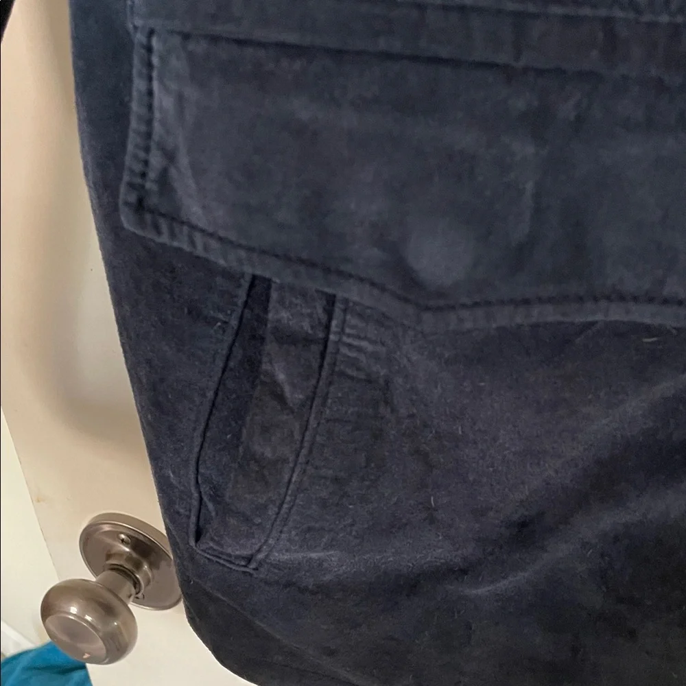 Women’s Suede Navy Blue Jacket - Picture 3 of 6